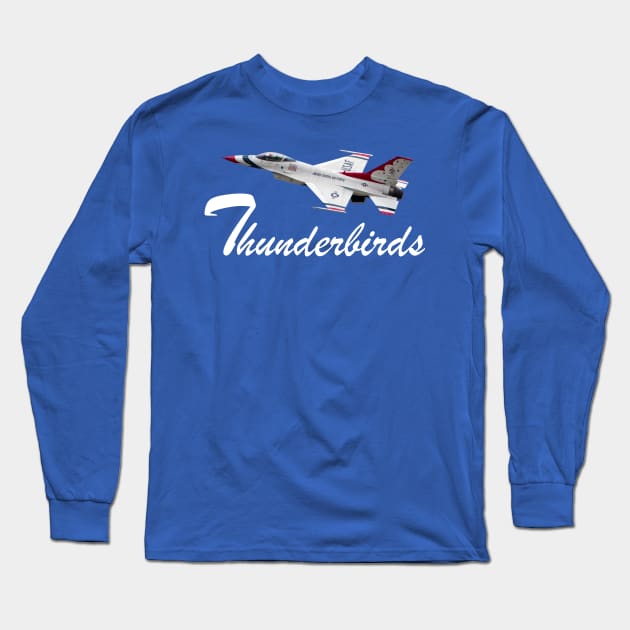 USAF Thunderbird Long Sleeve T-Shirt by SteveHClark